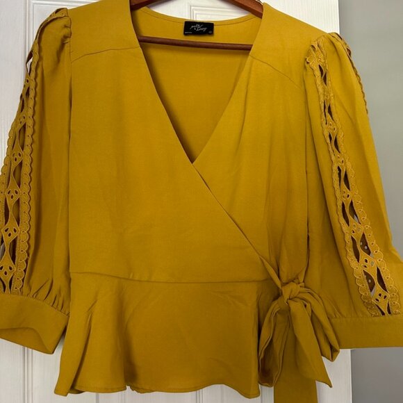 Milk & Honey Tops - Milk & Honey Yellow Long Sleeve Top